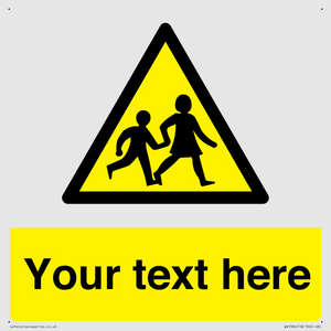 Custom Warning children Sign